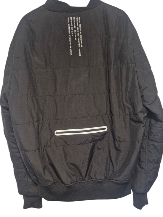 ASRV Black Quilted Bomber Jacket - Picture 2 of 8